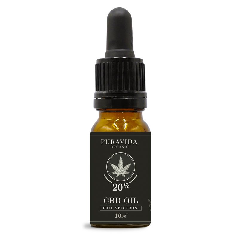 full spectrum CBD oil 20% pura vida organic